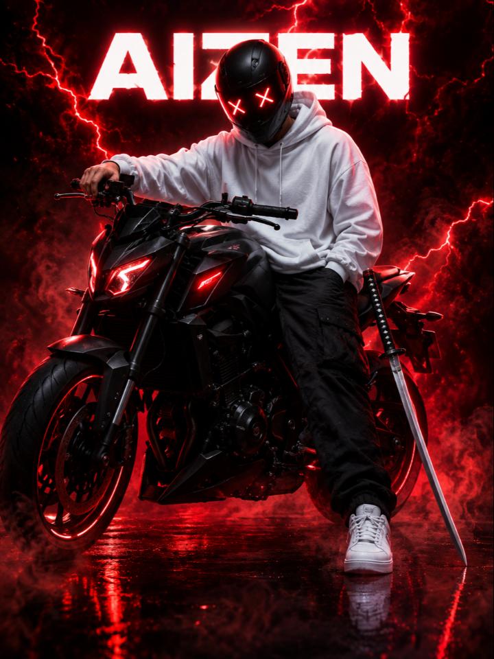 AIZEN: Crimson Rider — AI image prompt example