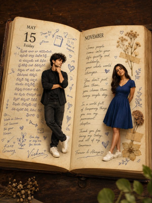 📖 Romantic Diary Storybook — AI image prompt example generated with this prompt