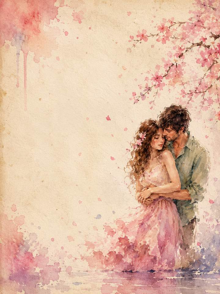 Whispers Beneath Sakura — AI image prompt example generated with this prompt