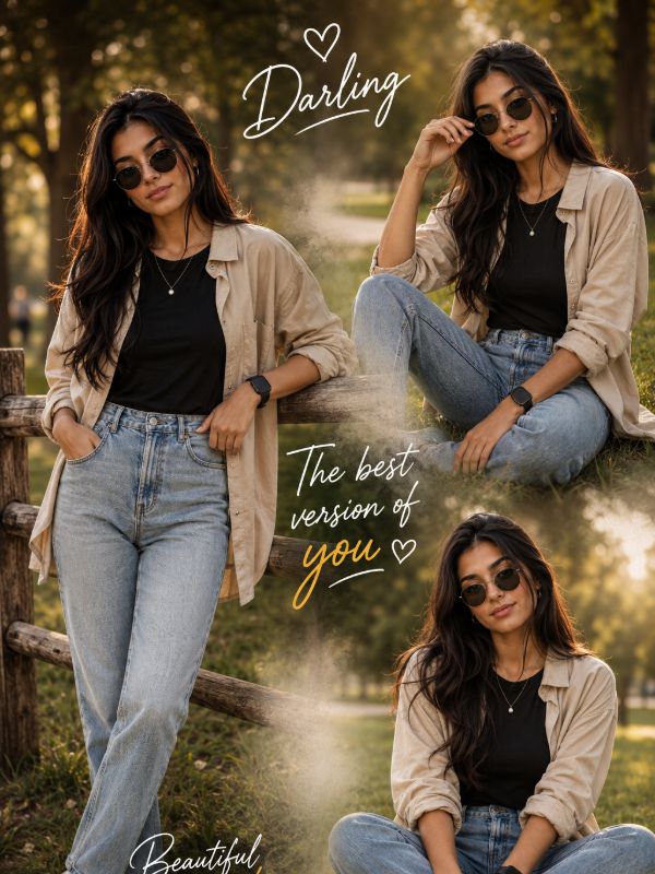 🌿 Golden Hour Lifestyle ✨ — AI image prompt example generated with this prompt
