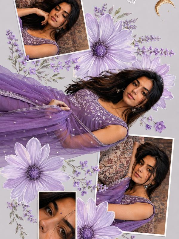Lavender Bloom Moodboard — AI image prompt example generated with this prompt