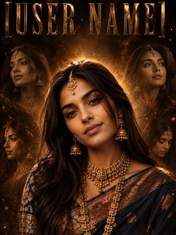 Royal South Indian Cinematic Poster — AI image prompt example generated with this prompt