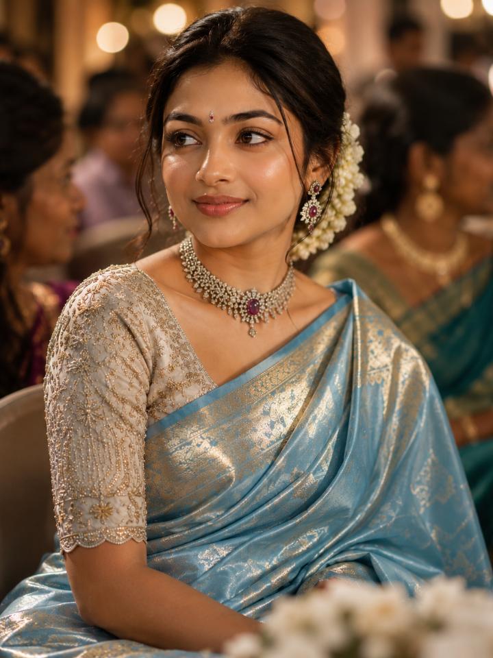 South Indian Wedding Elegance — AI image prompt example generated with this prompt