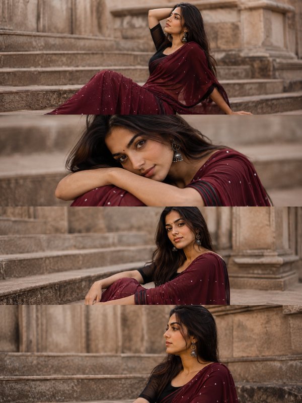 Timeless Saree Stories — AI image prompt example generated with this prompt