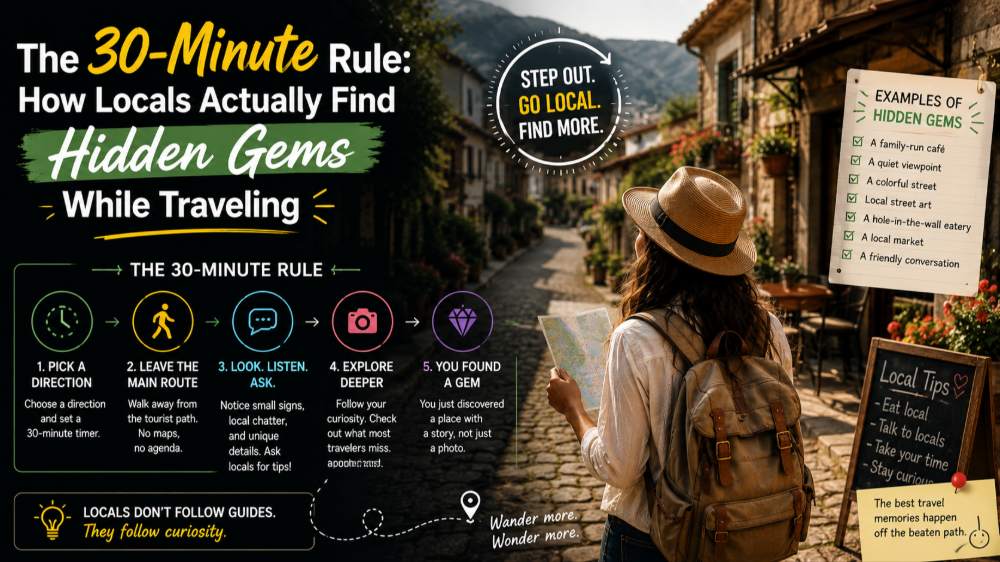 The 30-Minute Rule: How Locals Actually Find Hidden Gems While Traveling