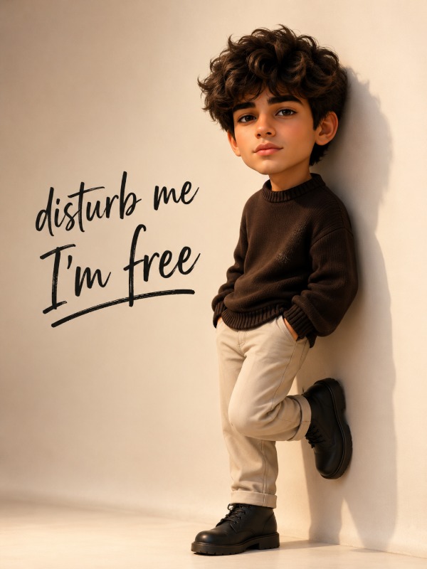 ☕ Disturb Me, I'm Free 🎨 — AI image prompt example generated with this prompt