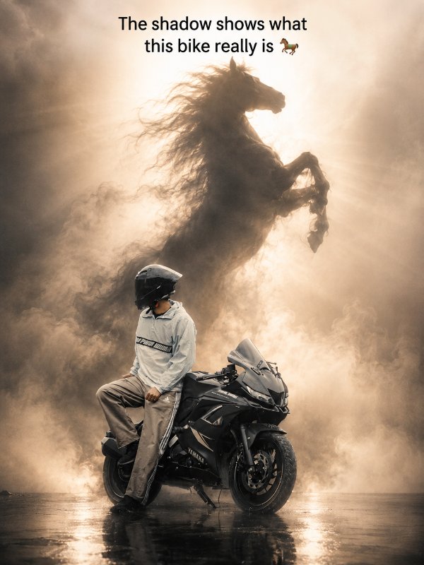 Legendary Horse Shadow Rider — AI image prompt example generated with this prompt