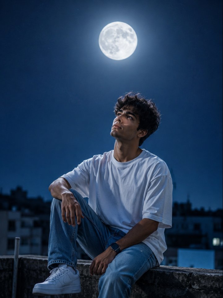 Moonlit Dreams — AI image prompt example generated with this prompt